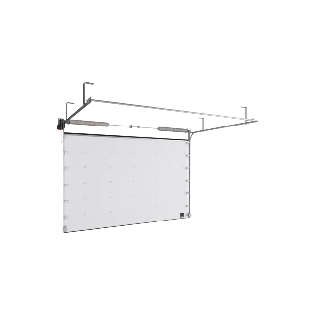 Промышленные секционные ворота из стальных сэндвич-панелей DoorHan ISD01 4200×4200 мм