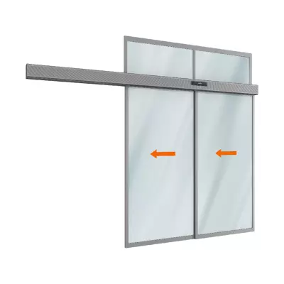Телескопическая раздвижная дверь DoorHan ALRD2PTELGL