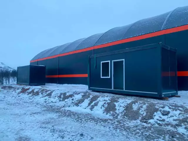 Каркасно-тентовый ангар для ремонтно-механических мастерских, фото 1