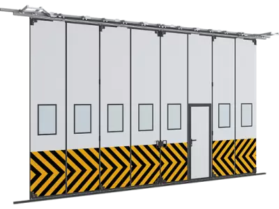 Промышленные складные ворота DoorHan IFG-LG с нижней направляющей