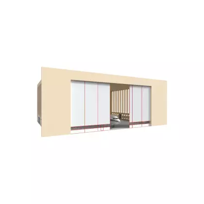 Опорные откатные ангарные ворота DoorHan HG-I