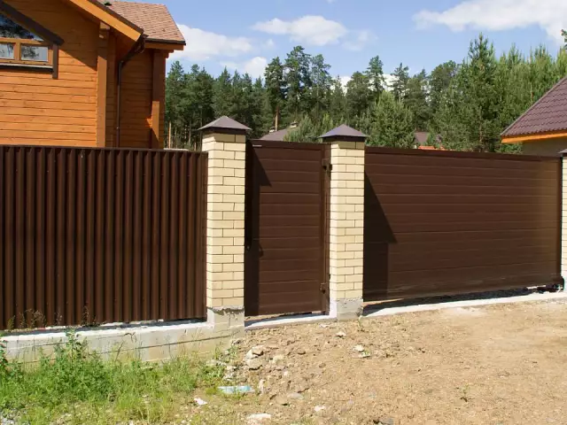 Калитка из сэндвич-панелей RAL 8017 в Сысерти, фото 5
