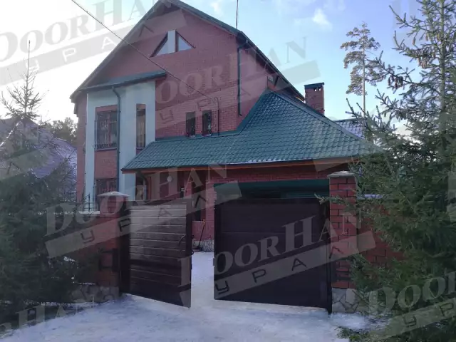 Автоматические распашные ворота с отдельной калиткой, фото 5