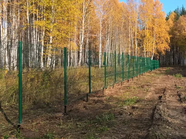 Металлический забор 3d для коттеджного поселка, фото 1