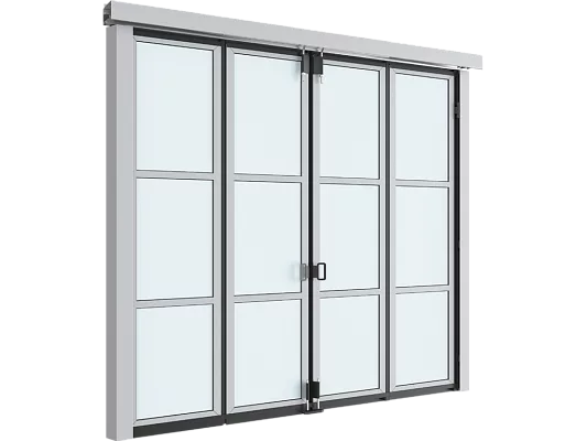 Промышленные панорамные складные ворота DoorHan IFG-P