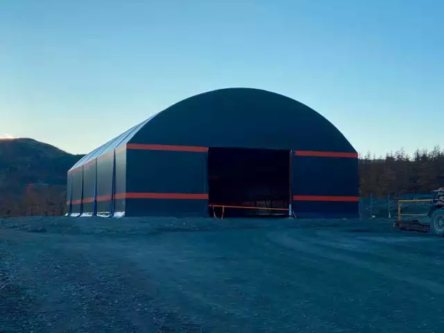 Каркасно-тентовый ангар для ремонтно-механических мастерских, фото 4