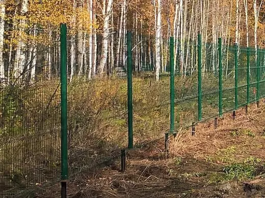 Металлический забор 3d для коттеджного поселка