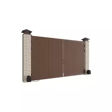 Распашные уличные ворота стандартных размеров DoorHan SWS