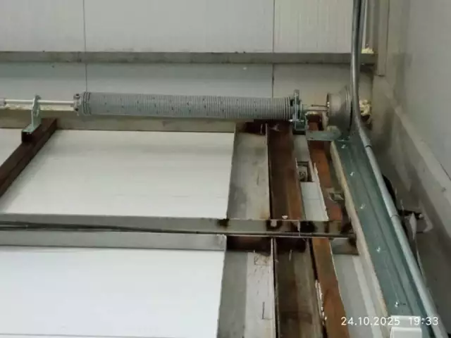 Секционные ворота ISD01 с калиткой и приводом, фото 2