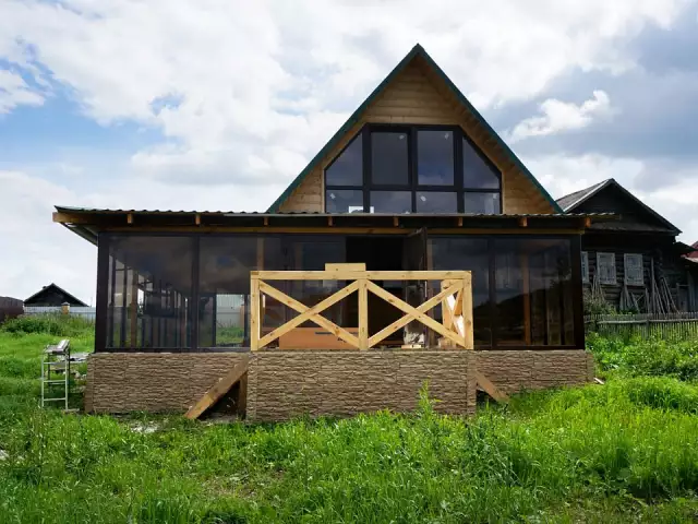 Алюминиевый витраж с тонированными стеклами, фото 3