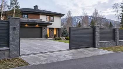 Откатные уличные ворота