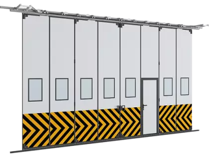 Промышленные складные ворота DoorHan IFG-LG с нижней направляющей