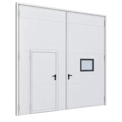 Распашные гаражные ворота DoorHan SG-SS с заполнением PIR 2700×2700 мм
