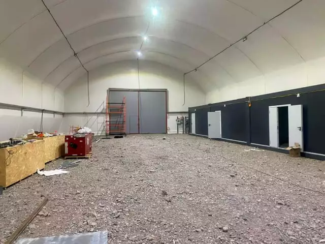 Каркасно-тентовый ангар для ремонтно-механических мастерских, фото 1