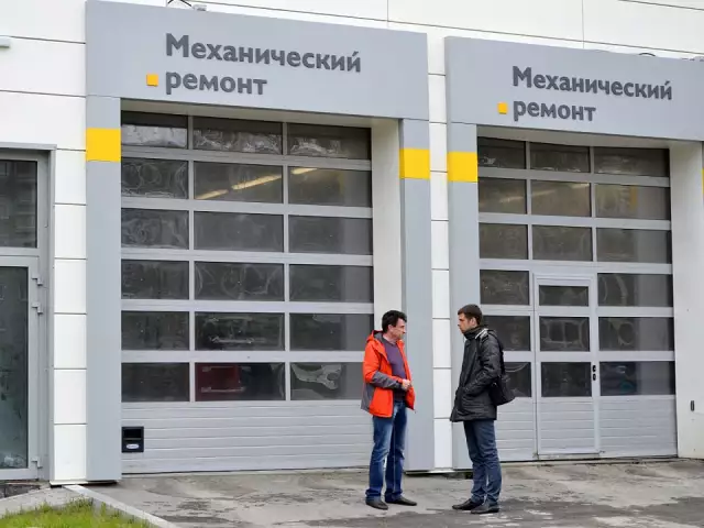 Панорамные промышленные ворота для автоцентра, фото 3