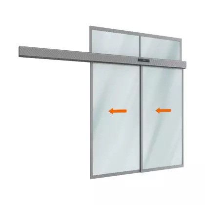 Телескопическая раздвижная дверь DoorHan ALRD2PTELGL
