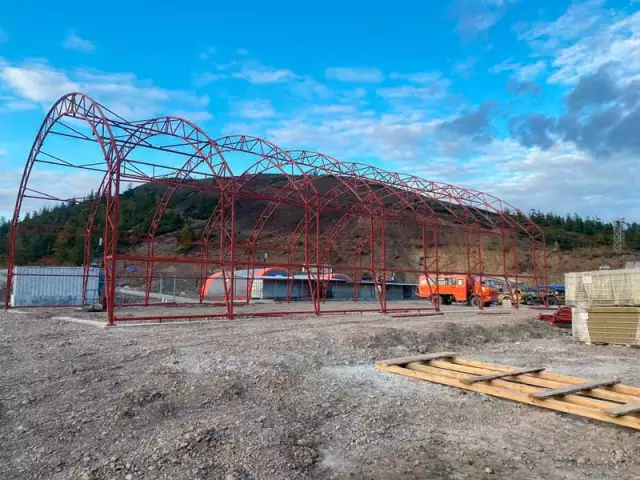 Каркасно-тентовый ангар для ремонтно-механических мастерских, фото 2