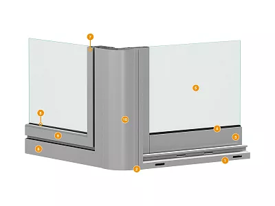 Конструкция балконной системы DH-BS40