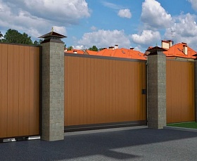 Заказать Ворота для дачи автоматические DoorHan откатные в Екатеринбурге Купить Ворота для дачи автоматические DoorHan откатные