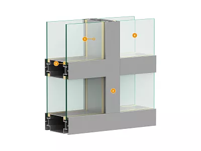 Конструкция интерьерной перегородки DH-LP38